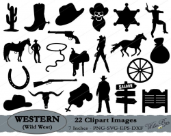 Wild West SVG, Western Clipart, Cowboy SVG, Cowgirl Svg, Sheriff Badge,  Horse And Saddle, Western SVG, Cowboy Hat, Saloon, Instant Download