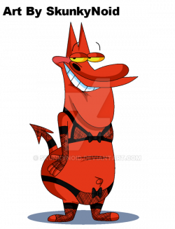 Cow and Chicken - Sexy Satan by SkunkyNoid on DeviantArt