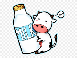 Drawing Cow Milk - Milk And Cow Cartoon Clipart (#151171 ...