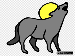 Howling Coyote Clip art, Icon and SVG - SVG Clipart