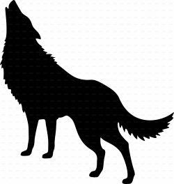 Wolf Howling At Moon Silhouette at GetDrawings.com | Free for ...