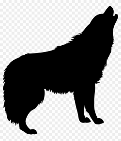 Coyote Clipart Small Wolf - Howling Wolf Silhouette Png ...