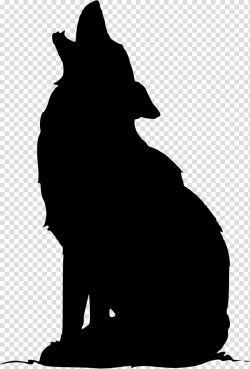 Gray wolf Coyote Silhouette , Silhouette transparent ...