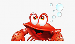 Sea Life Clipart - Cartoon Crab Under The Sea , Transparent ...