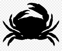 Dungeness Crab Silhouette Clip Art - Crab Silhouette - Png ...