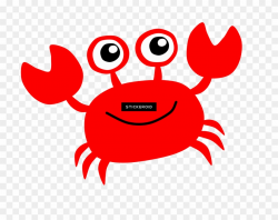 Crab - Red Crab Cartoon Clipart (#1218145) - PinClipart
