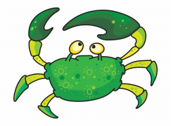 Crab1 - Cartoon Green Crab Png Free PNG Images & Clipart ...
