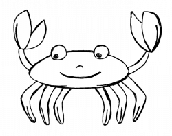 Cartoon Crab Black And White - Best Crab For Food 2018