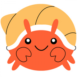 Cute hermit crab clipart 5 » Clipart Station