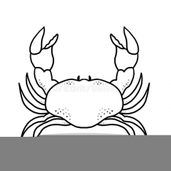 Crab Outline Clipart | Free Images at Clker.com - vector ...