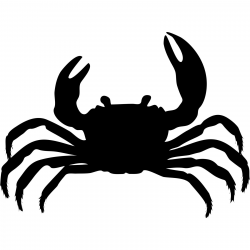Crab Silhouette Bathroom Wall | Clip Art and Fonts | Free ...
