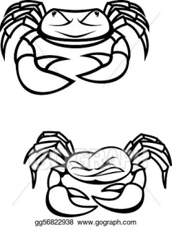 Vector Art - Two crabs. Clipart Drawing gg56822938 - GoGraph