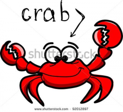 Cartoon crab, vector illustration | Tattoo | Crab cartoon ...