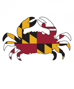 Maryland Crab Flag Art Maryland Flag Bears The Arms of the ...