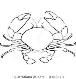 Crab Clipart #100573 - Illustration by Pams Clipart