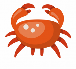 Cartoon Clip Art Red Transprent Png Free - Crab Vector Png ...