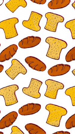 Breakfast Croissant Bxe1nh mxec Bread - Cartoon bread background 690 ...