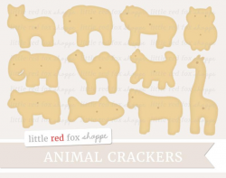 Animal Cracker Clipart, Cookie Clip Art Snack Treat Baking Bakery Kids  Children Dessert Cute Digital Graphic Design Small Commercial Use