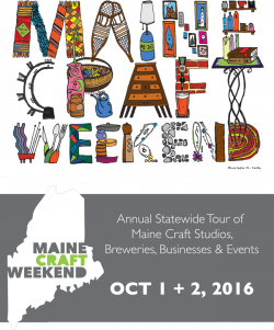 2nd Annual Open Studio - Maine Craft Weekend — Jonathan Mess