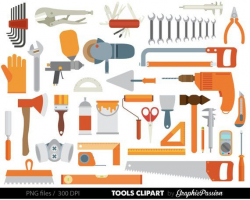 Tools Digital Art Set Clipart, Tools Clipart Set, Tools Clip ...