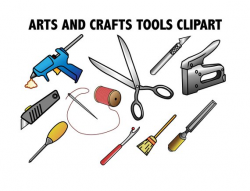 Arts & Crafts Tools CLIPART - crafting and hobby icons ...