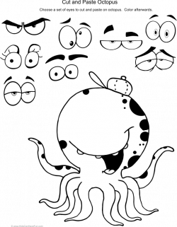 Cut and Paste Octopus | Cut and Paste Worksheets, Activities for ...