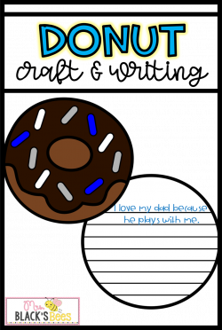 Donuts for Dad Craft and Writing | Dad crafts, Door displays and ...