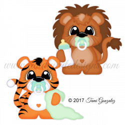 Snuggle Babies - Lion & Tiger | Ternuritas | Pinterest | Clip art ...