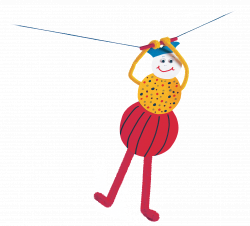 Hanging acrobat kids craft | Crafts for Kids | Pinterest | Craft and ...