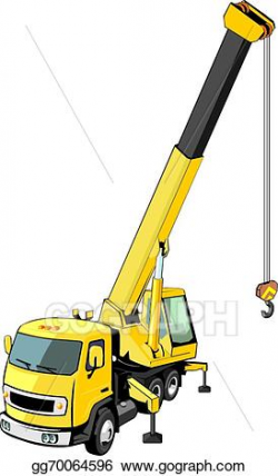 Vector Illustration - Construction crane . EPS Clipart ...
