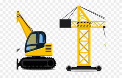 Crane Clipart Cartoon Construction - Construction Trucks ...