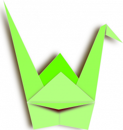 Clipart - paper crane