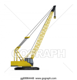 Stock Illustration - Crawler crane. Clipart gg69964448 - GoGraph