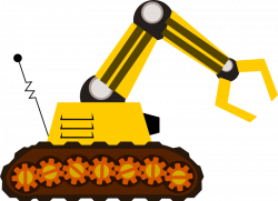Clipart - Robot with a claw