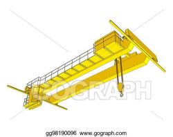 Vector Stock - Factory overhead crane. Stock Clip Art ...