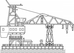 Clipart - Crane Vessel