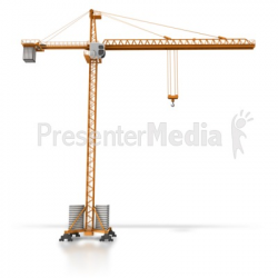 Construction Crane Side View - Presentation Clipart - Great ...