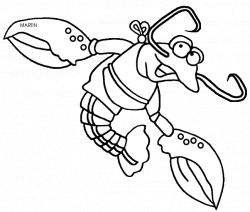 Crawfish Coloring Pages