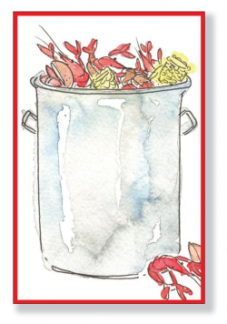 Crawfish Pot Clip Art | Low country invitation in 2019 ...