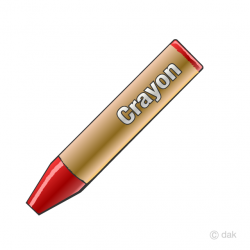 Red Crayon Clipart Free Picture｜Illustoon