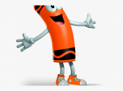 Cartoon Orange Crayon , Png Download - Crayola Characters ...