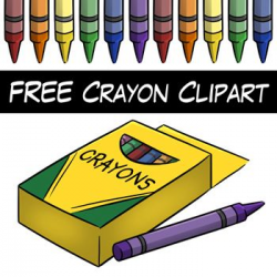 FREE Crayon Clip Art | Everything Elementary | Classroom ...
