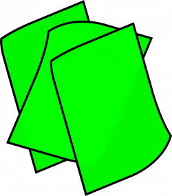 Green Paper Cliparts - Cliparts Zone