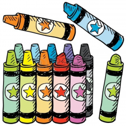 Doodle style colorful crayons | Clipart Panda - Free Clipart ...
