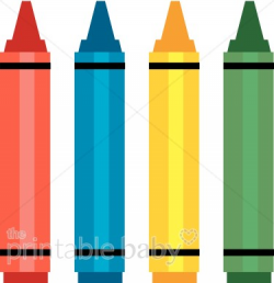Four Crayons Clipart | Baby Toy & Supplies Clipart