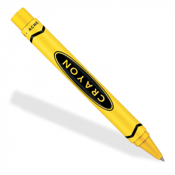 Yellow Crayon Clip Art - Clip Art Library