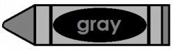 Gray Crayon Clipart Free On Transparent Png - AZPng