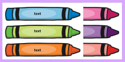Crayon Tray Labels - tray labels, pencil labels, stationary ...