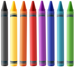 Colorful Crayons PNG Clip Art Image | Gallery Yopriceville - High ...