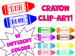 Crayon clip art or name plates